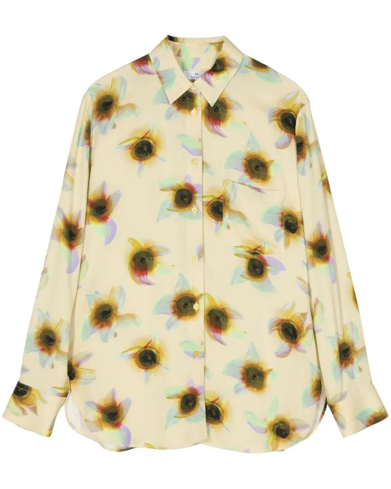 Paul Smith Hemd mit Ibiza-Print - Gelb Gelb