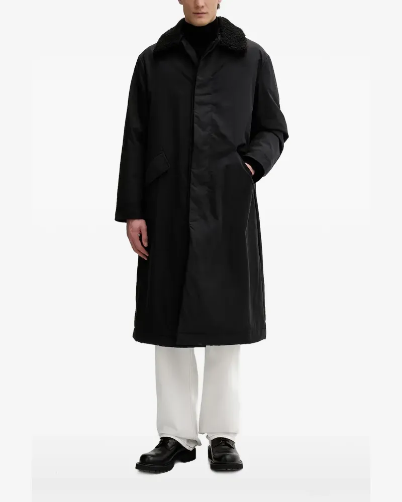 AllSaints flap-pocket coat - Schwarz Schwarz