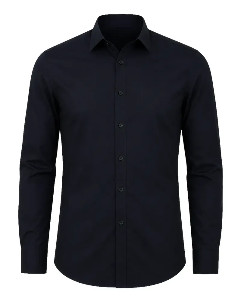 Dolce & Gabbana Gold Hemd mit schmalem Schnitt - Blau Blau