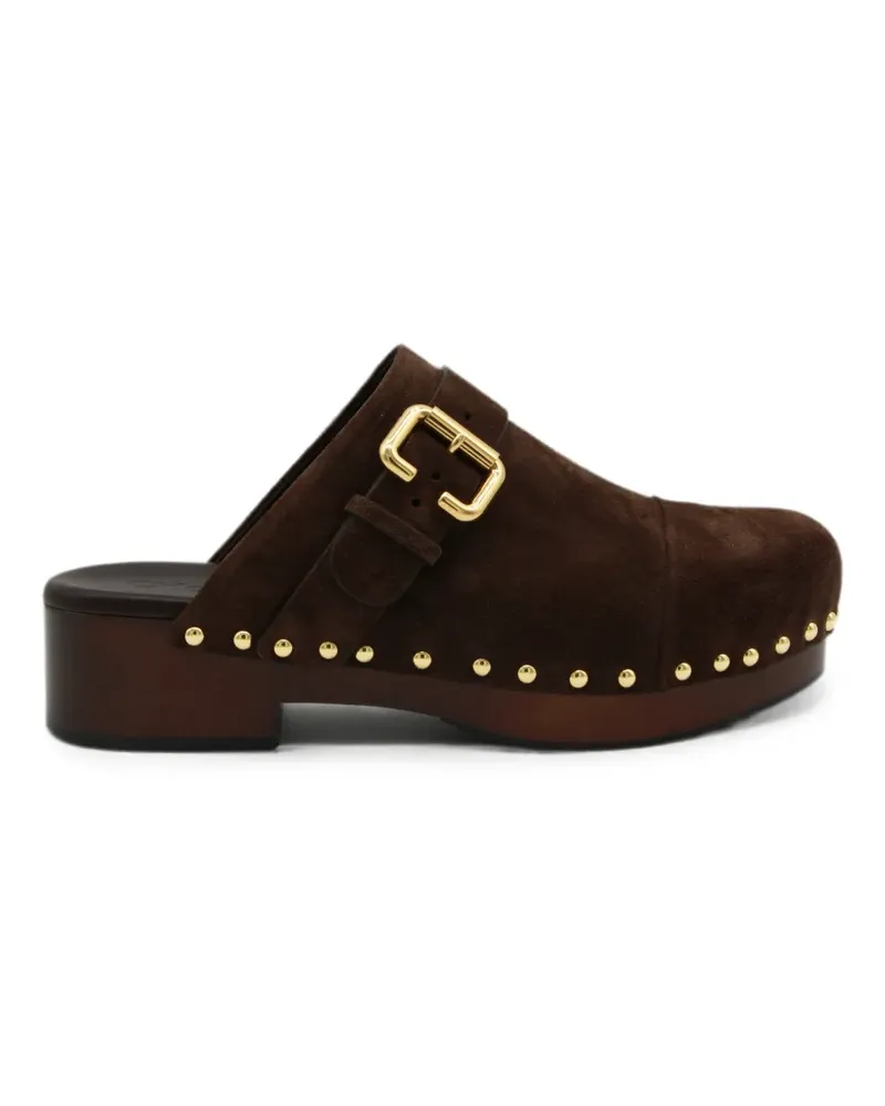 Chloé buckle-strap studded sandals - Braun Braun