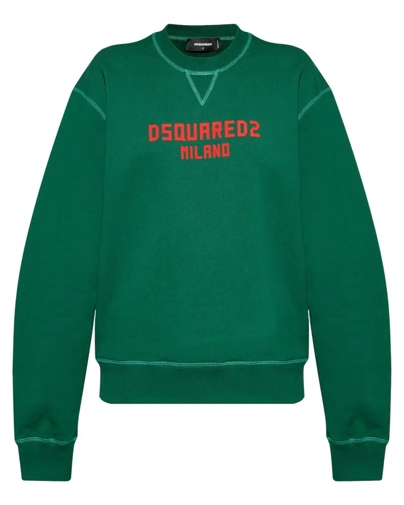 Dsquared2 Sweatshirt mit Print - Grün Grün