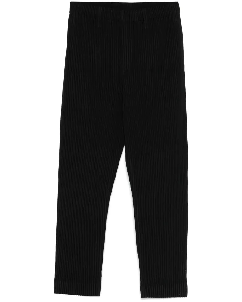 Issey Miyake Plissierte Hose - Schwarz Schwarz
