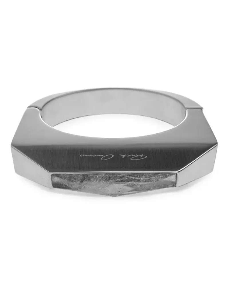 Rick Owens crystal-embellished pyramid bracelets - Silber Silber