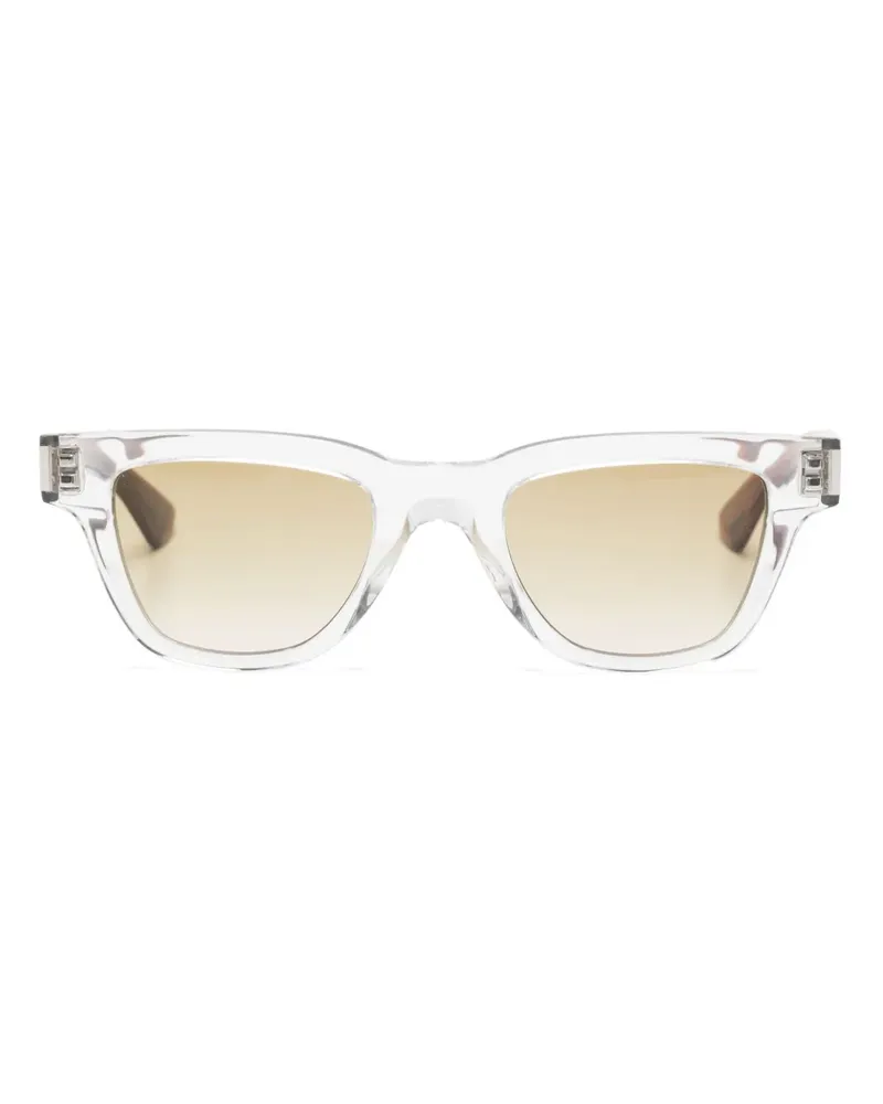 Saint Laurent Sonnenbrille mit eckigem Gestell - Weiß Weiß