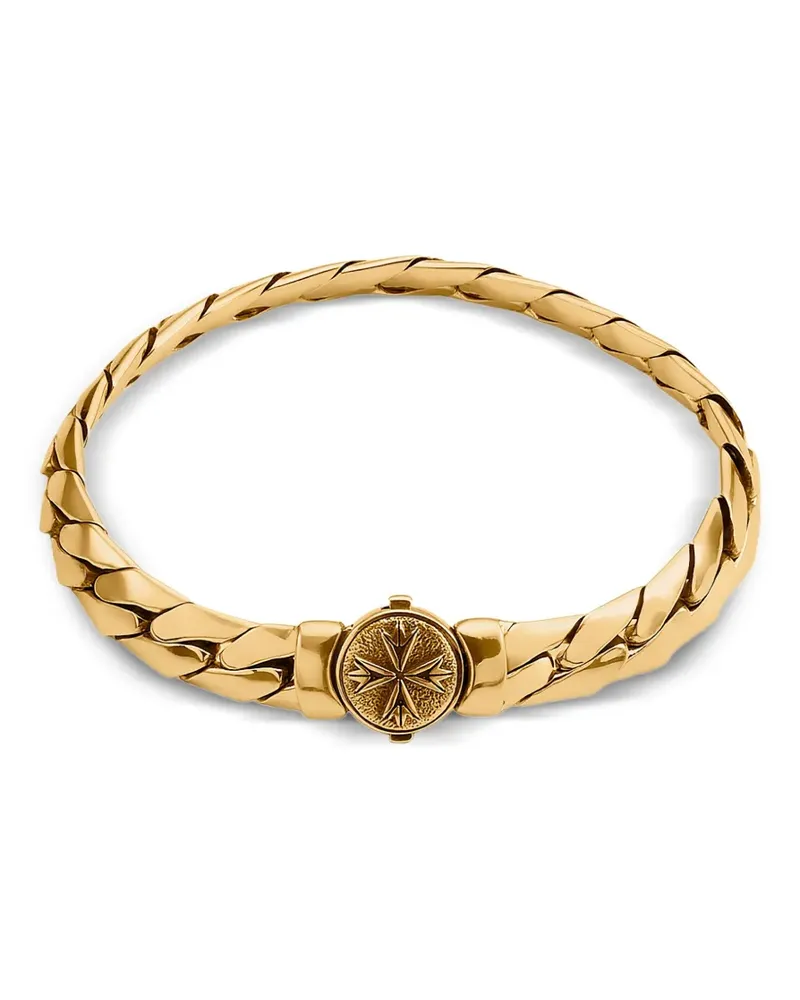 Emanuele Bicocchi Herringbone Chain logo bracelet - Gold Gold