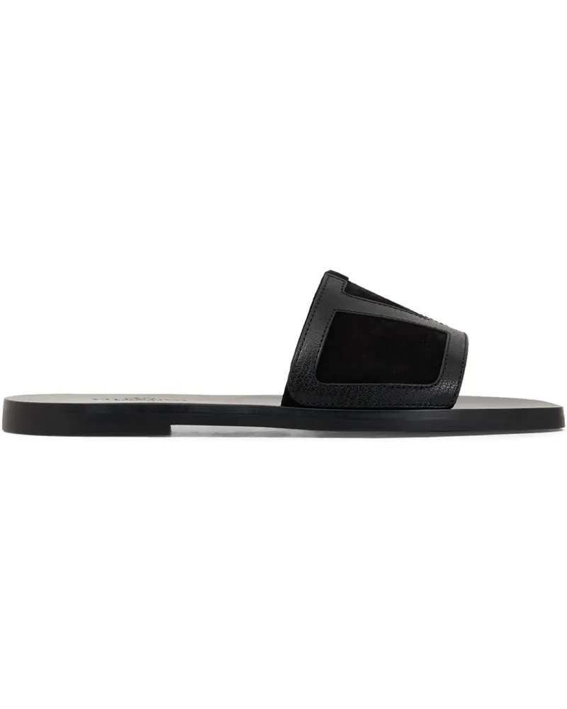 Valentino Garavani Flache Viva Superstar Sandalen - Schwarz Schwarz