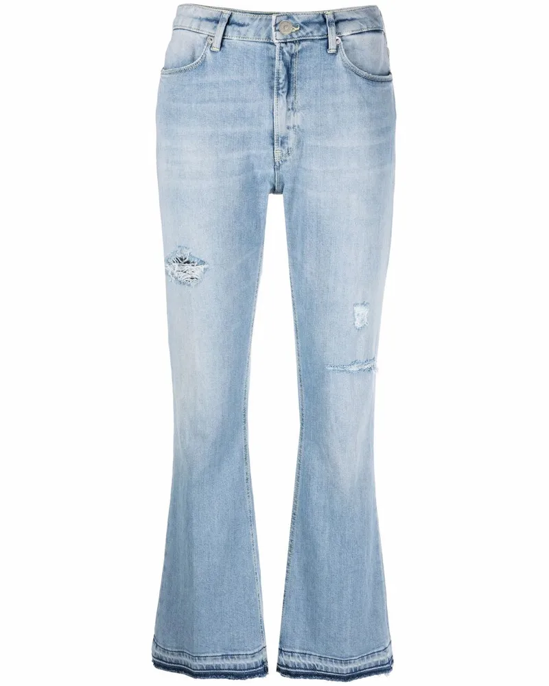 Dondup Halbhohe Schlagjeans - Blau Blau