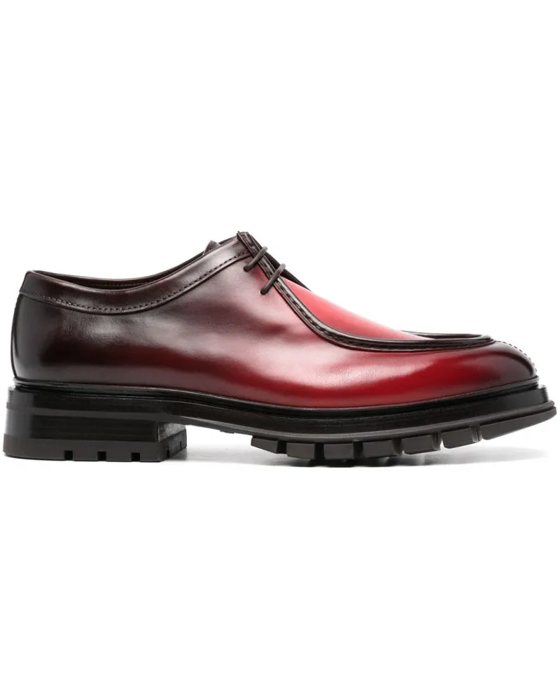 Santoni Segelschuhe mit Schnürung - Rot Rot