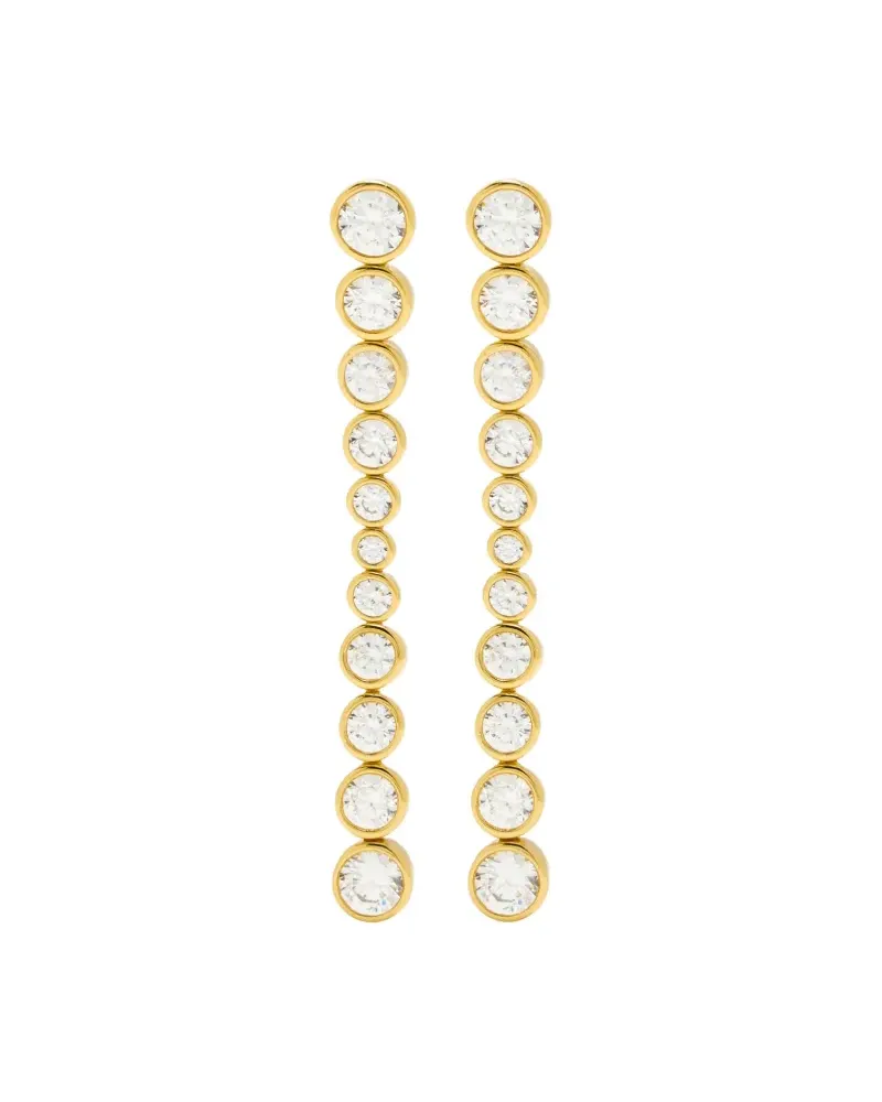 RAGBAG Oda cubic-zirconia drop earrings - Gold Gold