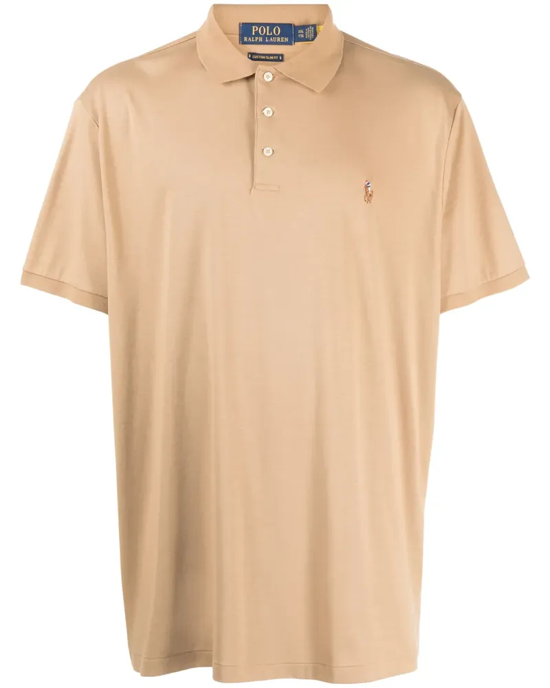 Ralph Lauren Poloshirt mit Polo Pony-Stickerei - Braun Braun
