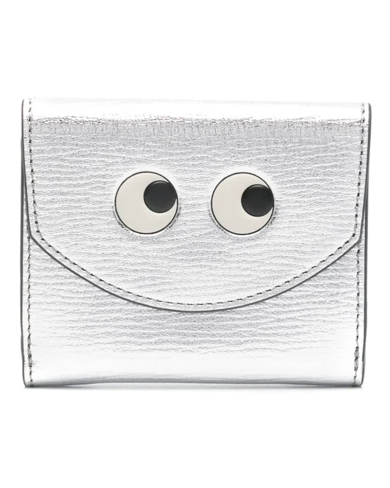 Anya Hindmarch Mini Eyes Portemonnaie - Silber Silber