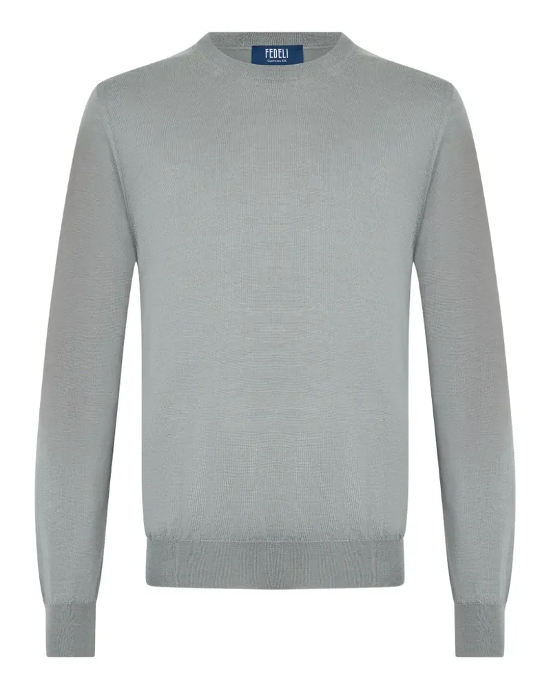 Fedeli crew-neck long-sleeve sweater - Grau Grau