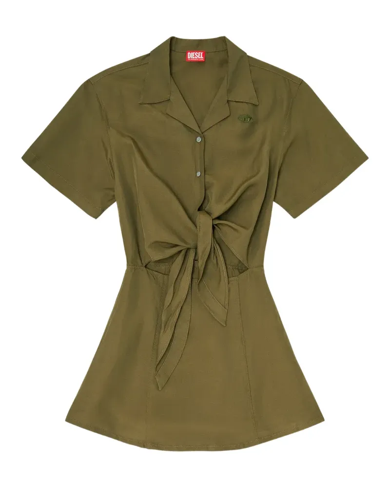 Diesel Stall Minikleid mit Schnürung - Grün Grün