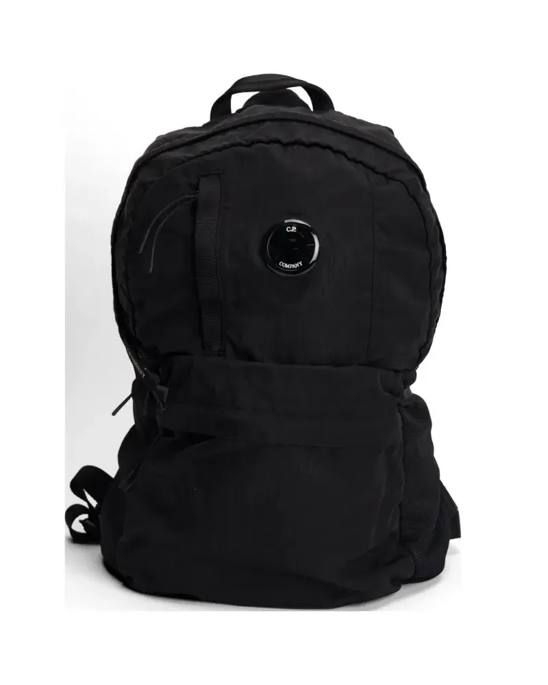 C.P. Company logo-detail backpack - Schwarz Schwarz