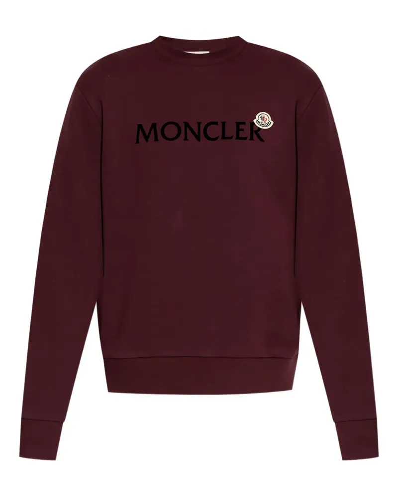Moncler Sweatshirt mit Logo-Print - Rot Rot
