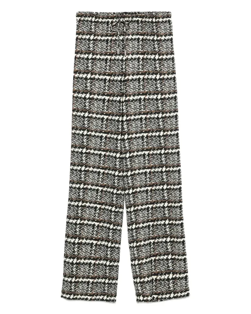 Ermanno Scervino Karierte Hose - Schwarz Schwarz