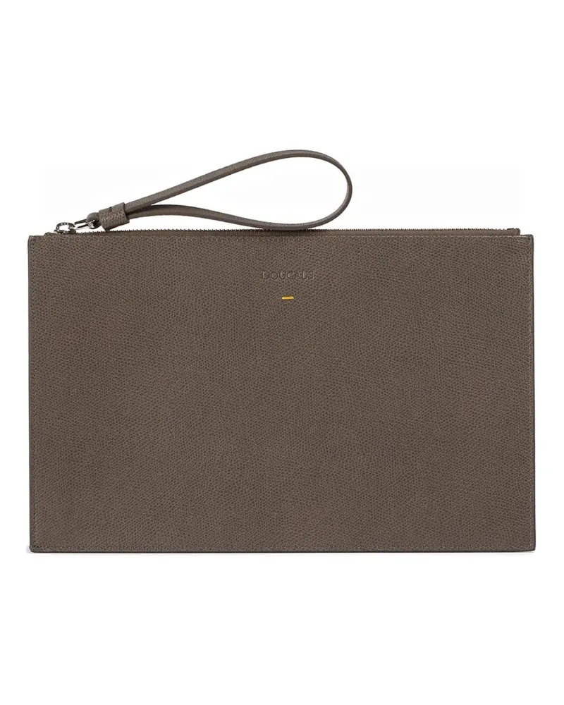 Doucal´s leather document pouch - Grau Grau