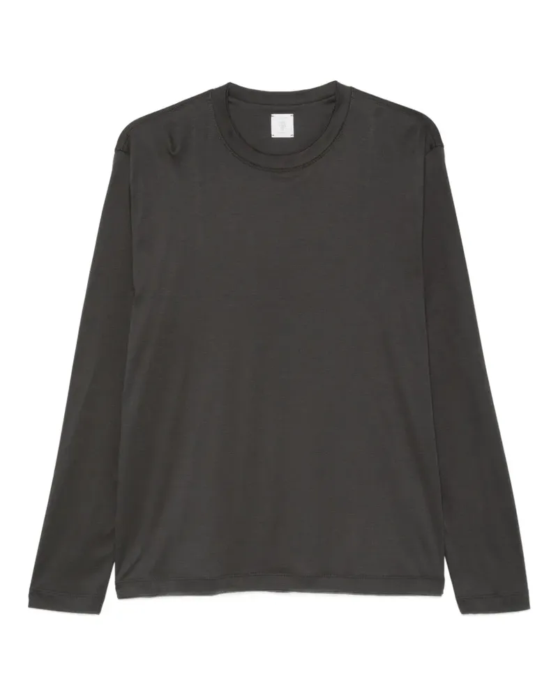 Eleventy Klassisches Langarmshirt - Grün Grün