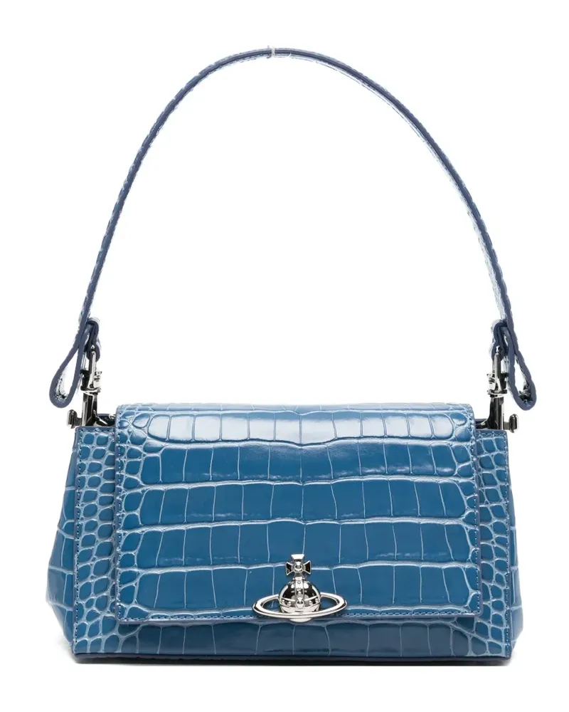 Vivienne Westwood medium Hazel leather shoulder bag - Blau Blau