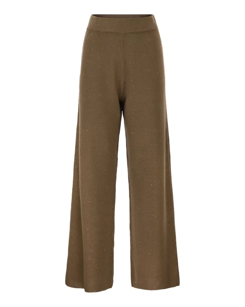 Fabiana Filippi Hose mit Pailletten - Braun Braun