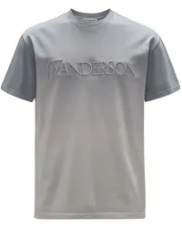 J.W.Anderson Besticktes T-Shirt aus Bio-Baumwolle Grau