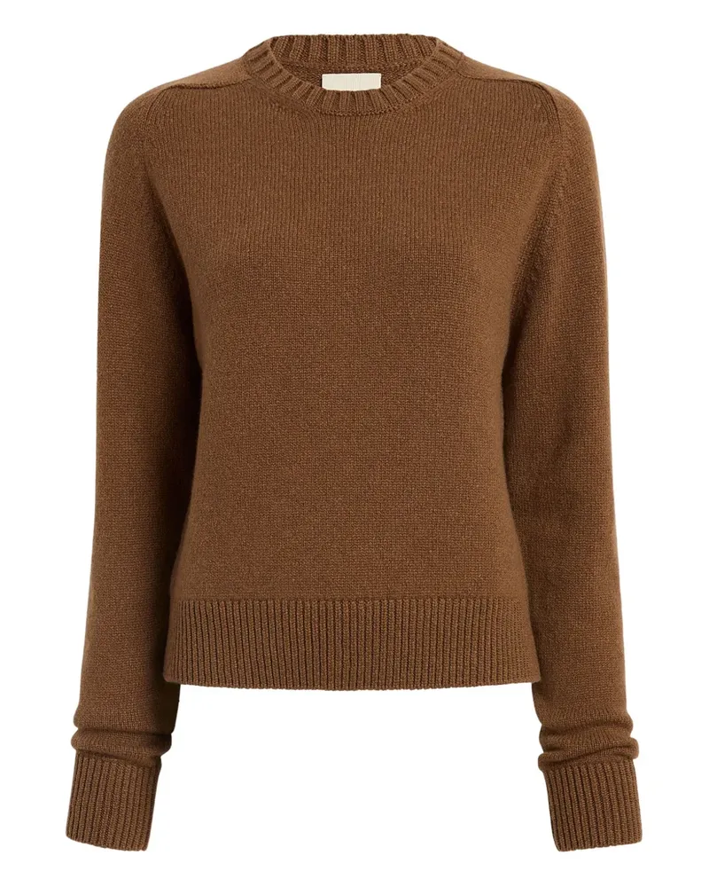KHAITE Nera Pullover mit rundem Ausschnitt - Braun Braun