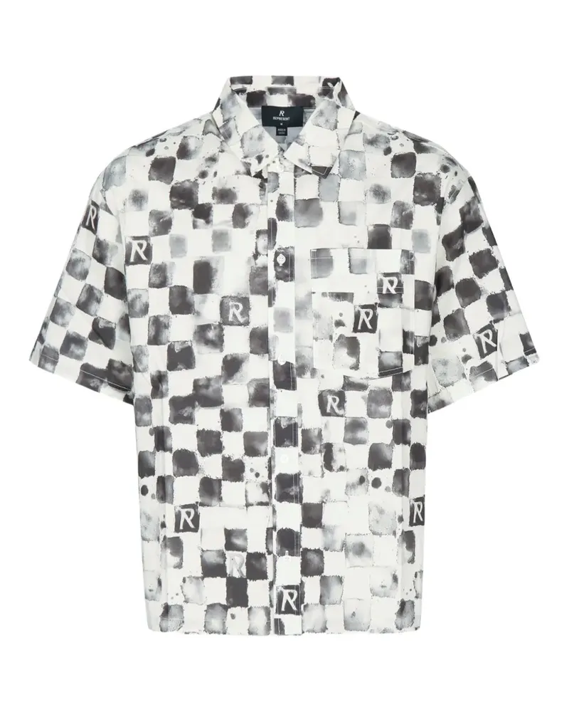 REPRESENT Pool Side checkerboard-print shirt - Weiß Weiß