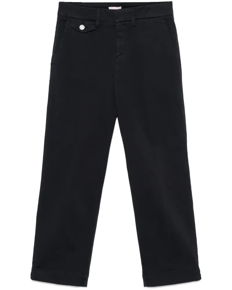 Liu Jo Klassische Cropped-Chino - Blau Blau
