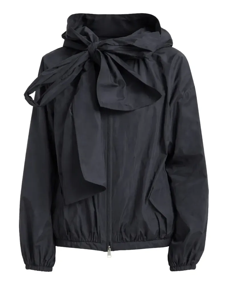 Moncler bow hooded jacket - Blau Blau