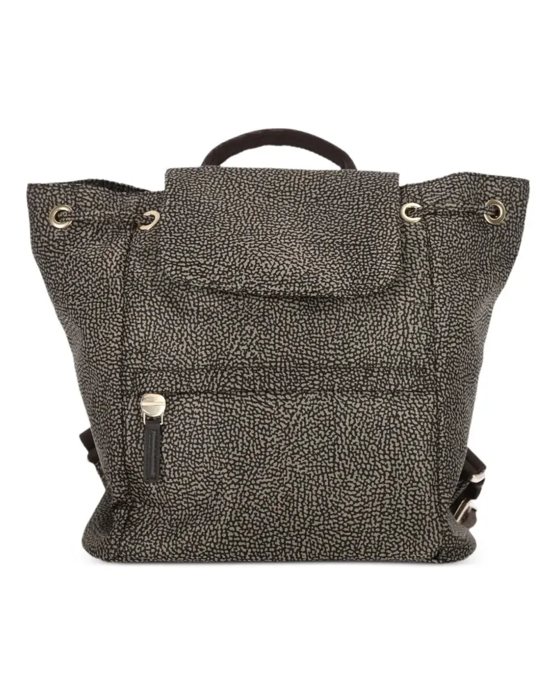 Borbonese Verzierter Rucksack - Braun Braun