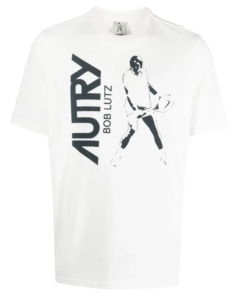 AUTRY T-Shirt mit Logo-Print - Weiß Weiß