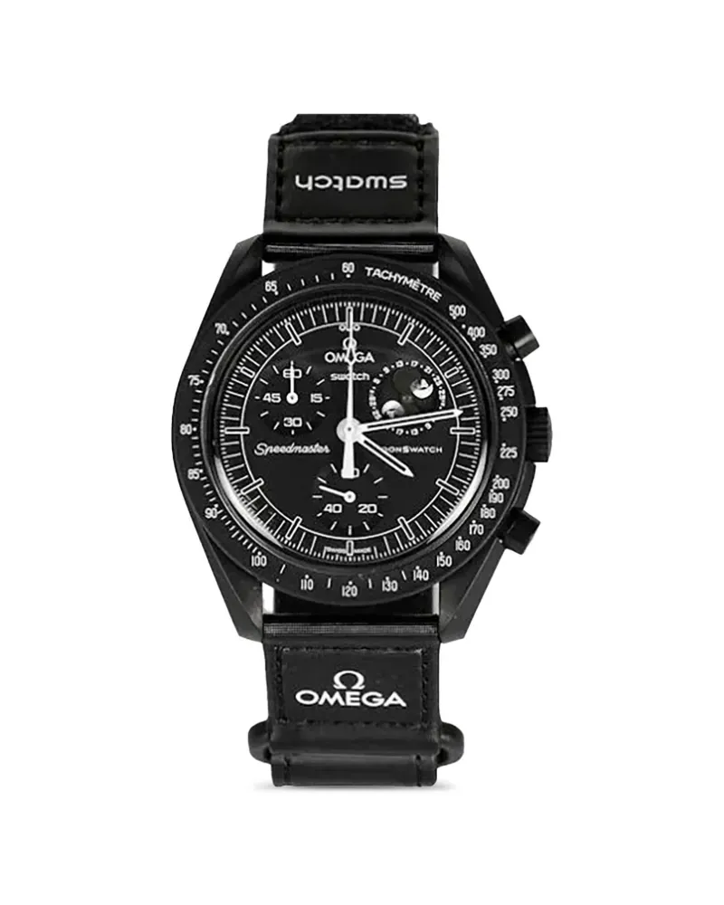 Omega x Swatch Mission to Moonphase Snoopy 42mm - Schwarz Schwarz