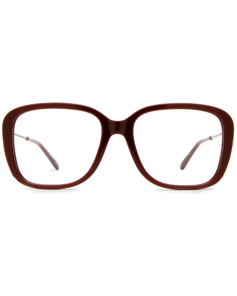 Chloé Brille mit eckigem Gestell - Braun Braun