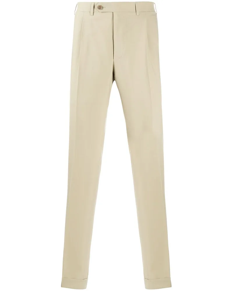 Canali Hose mit geradem Bein - Nude Nude