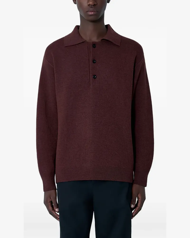 Margaret Howell Gestricktes Poloshirt - Braun Braun