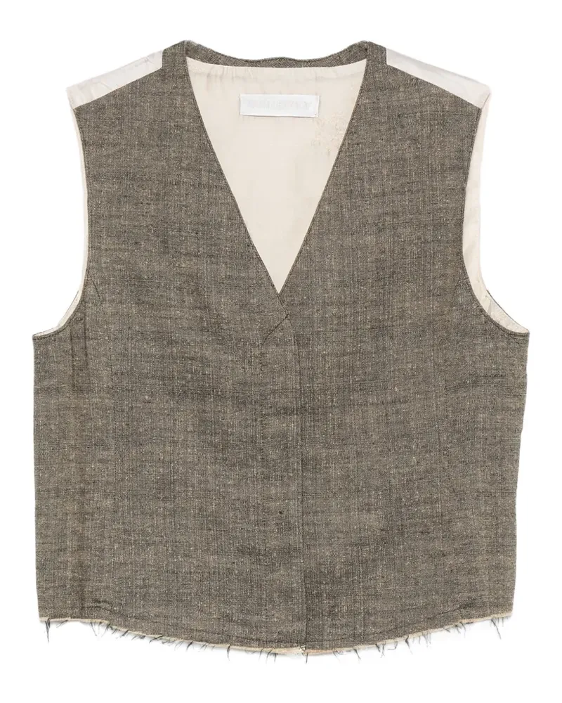 Our Legacy Base V-neck waistcoat - Grün Grün