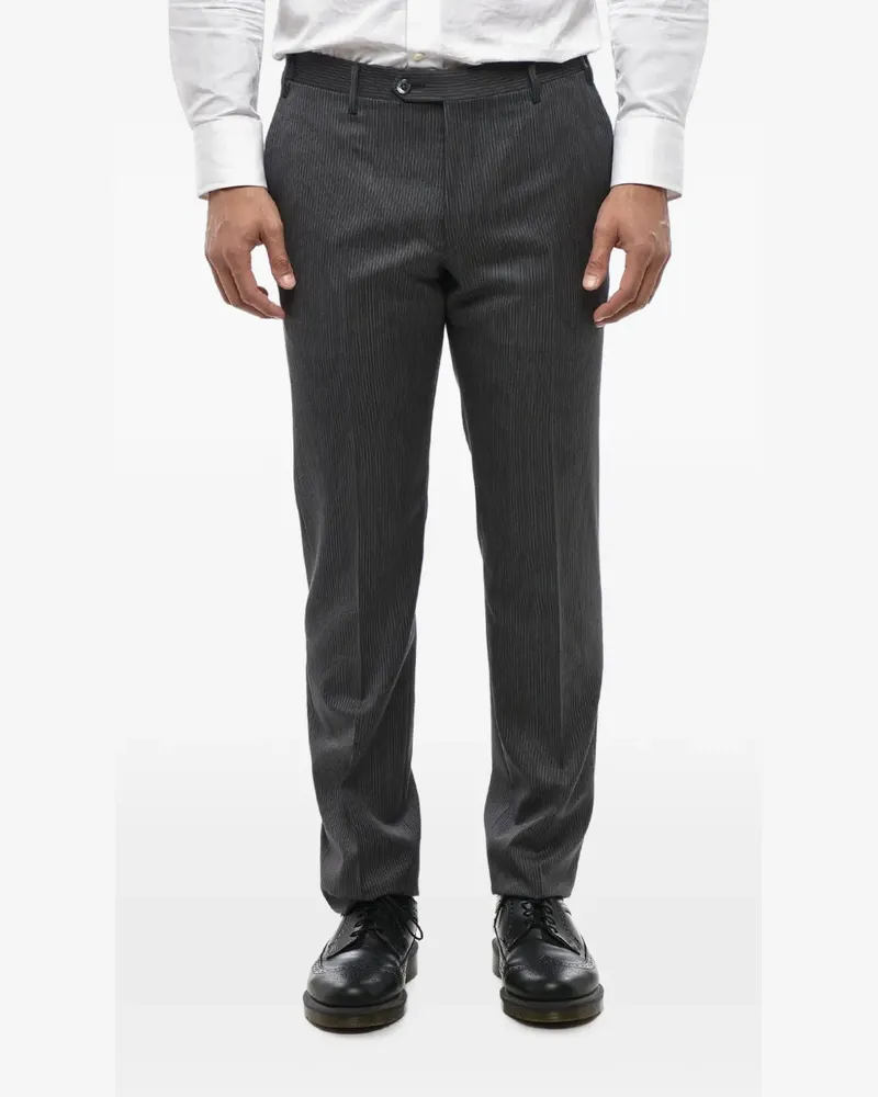 Corneliani pinstripe-pattern trousers - Grau Grau