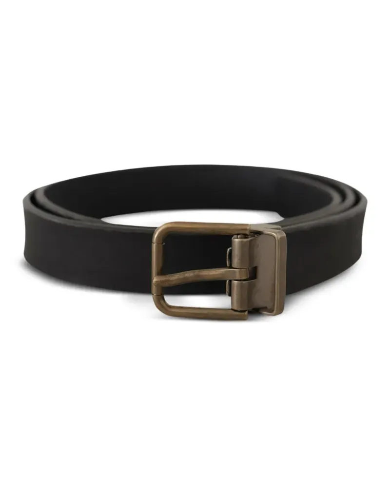 Dolce & Gabbana Klassischer Gürtel aus Leder - Schwarz Schwarz