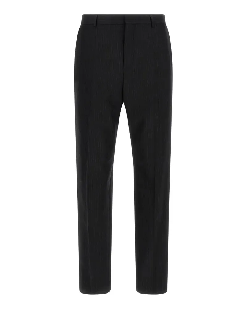 Saint Laurent pinstriped tailored trousers - Schwarz Schwarz