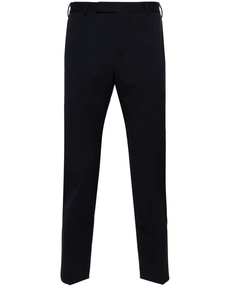 PT TORINO Tapered-Hose mit verdecktem Verschluss - Blau Blau