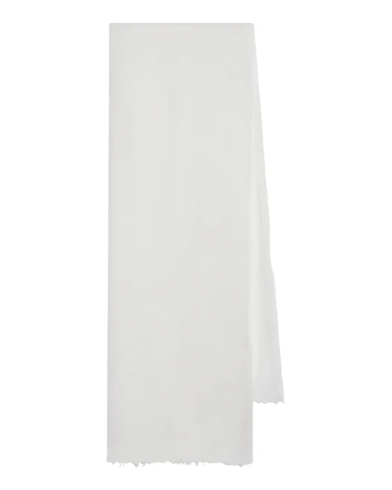 Destin Ausgefranster Schal - Weiß Weiß