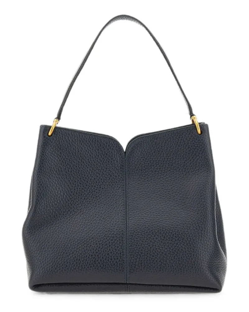 Gianni Chiarini Sandra grained leather shoulder bag - Blau Blau