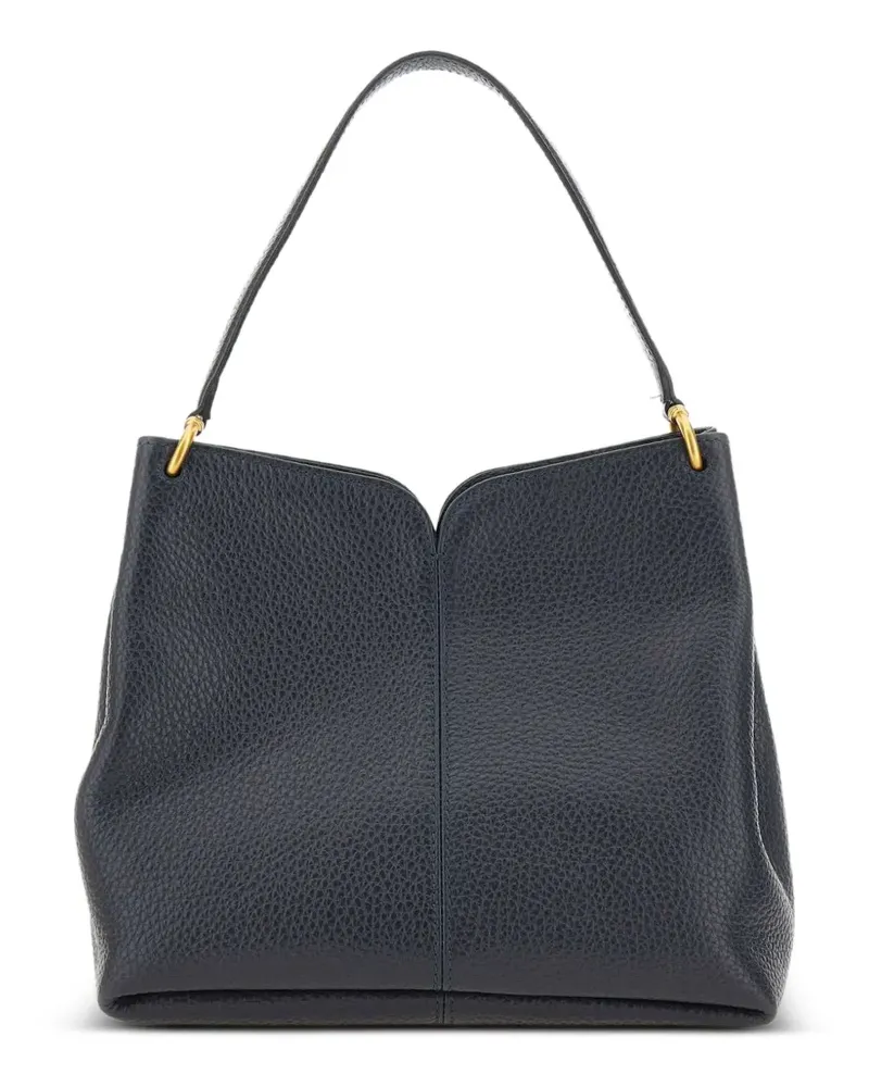 Gianni Chiarini Sandra grained leather shoulder bag - Blau Blau
