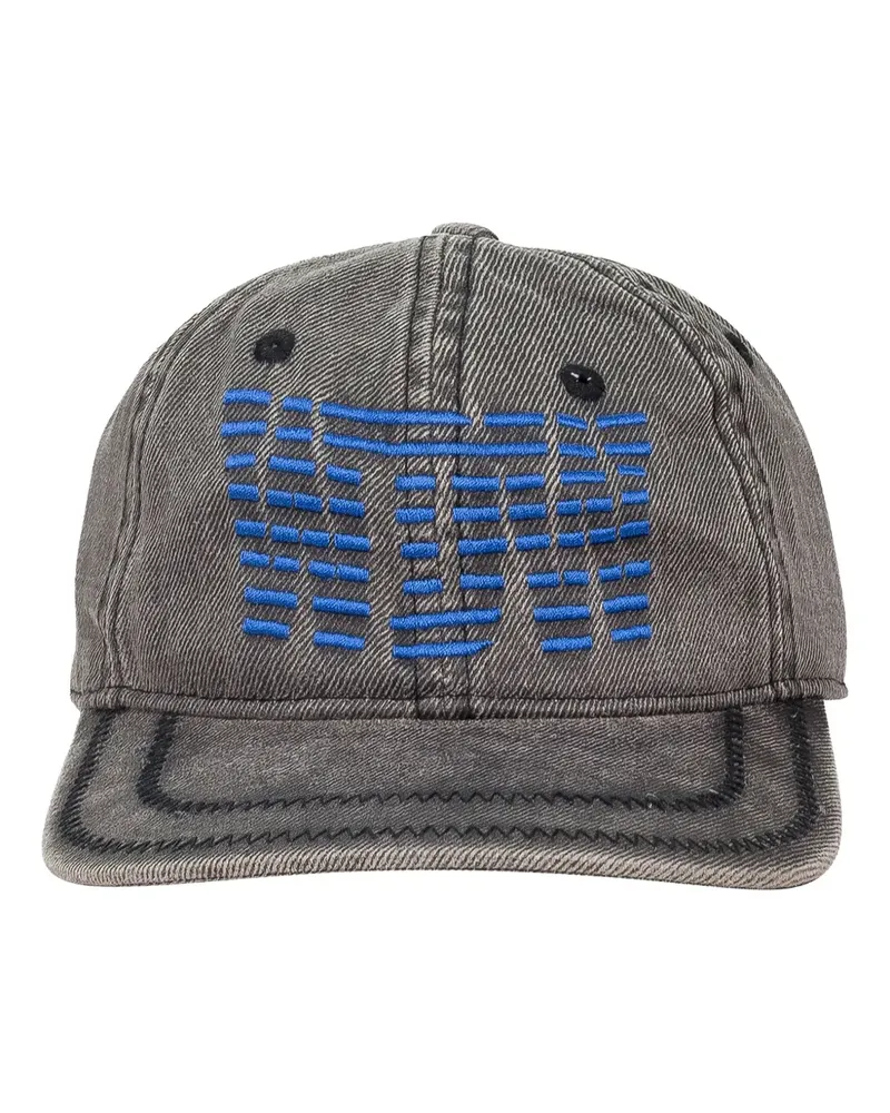 WHO DECIDES WAR Link embroidered baseball cap - Grau Grau