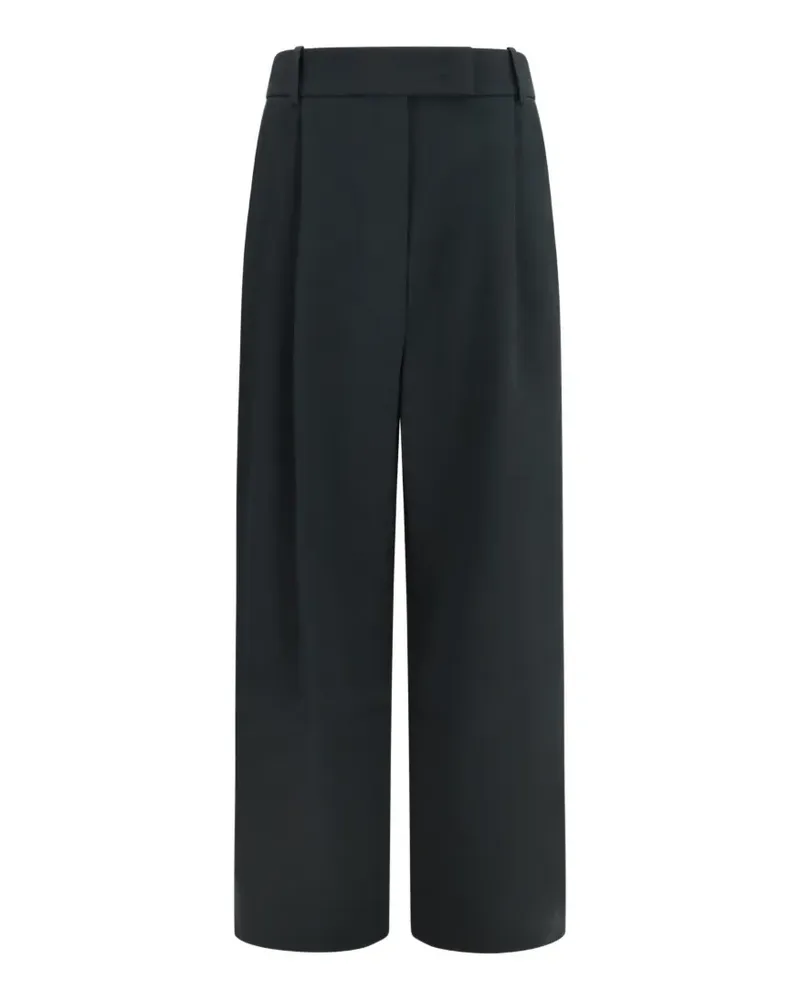 Giorgio Armani pleated wide-leg trousers - Schwarz Schwarz