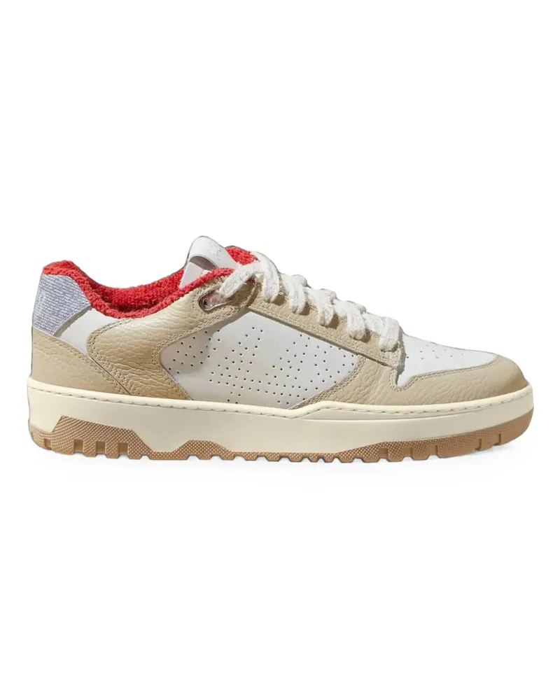P448 Mason panelled leather sneakers - Nude Nude