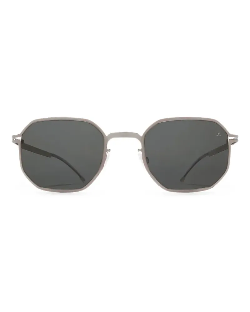 Mykita Sonnenbrille mit geometrischem Gestell - Grau Grau