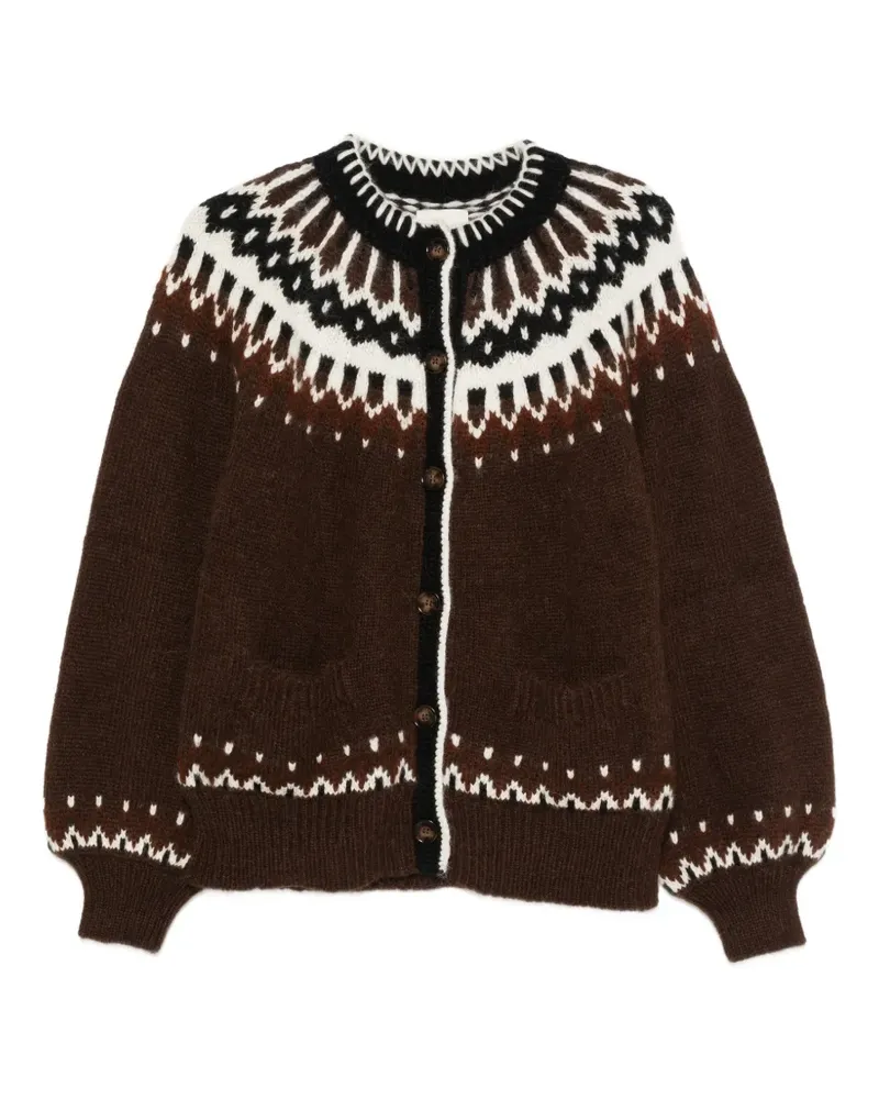 DÔEN Hue Cardigan - Braun Braun