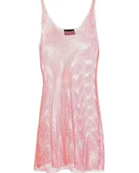 SANTA Brands Semi-transparentes Kleid mit Kristallen Rosa