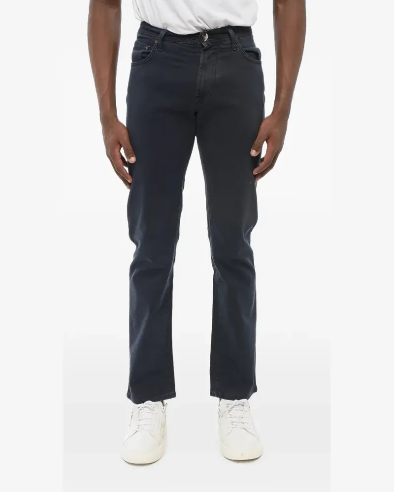 Corneliani ID Jeans mit Stickerei - Blau Blau